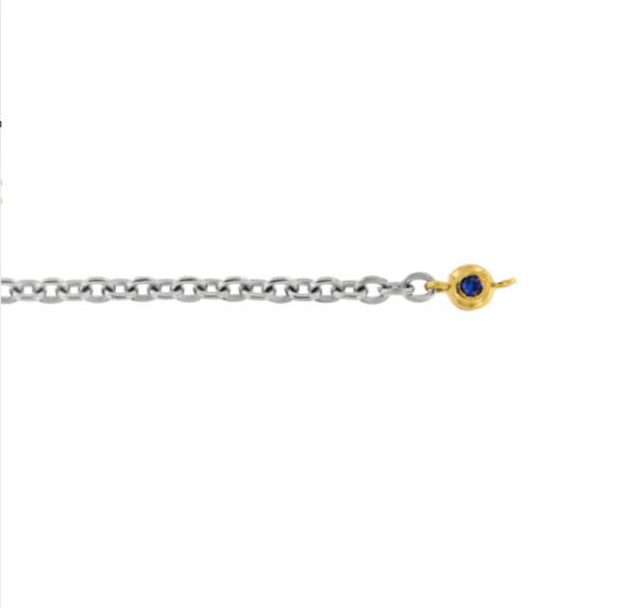 Bracciale Dédié in Titanio Zaffiro sintetico 0.03 Ct BRD2606 ZB 003 GI - BRD2606 ZB 003 GI